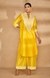 Yellow Collared A Line Kurta