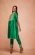 Green Chanderi Silk Gota Pencil Pants