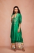 Green Chanderi Silk Gota Memoni