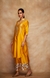 Mustard Chanderi Silk Gota Memoni