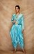 Blue Chanderi Silk Gota Jacket