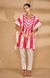 Pink Two Tone Short Kaftan