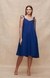 Navy Blue Singlet Linen Dress