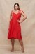 Red Singlet Linen Dress