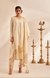 Off White Rose Gota Kurta