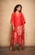 Red Rose Gota Kaftan