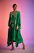 Green Sequins Kaftan
