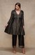 Black Open Gota Kurta Dress