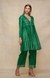 Green Open Gota Kurta Dress