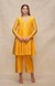 Mustard Open Gota Kurta Dress