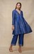 Royal Blue Open Gota Kurta Dress