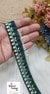 Radiant  Dark Green Threaded Designer Trim