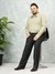 Men Green Plus Size Solid Formal Shirt