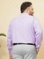 Men Purple Plus Size Solid Formal Shirt