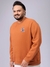 Plus Size Placement Print Crew Neck Sweatshirt