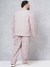 Men White Plus Size Solid Lounge Shirt and Pants Co-ords Set