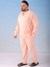 Men Relaxed Fit Geometric Print Shirt And Pant Lounge Set