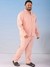 Men Relaxed Fit Geometric Print Shirt And Pant Lounge Set