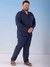 Men Relaxed Fit Solid Shirt And Pant Lounge Set