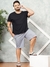 Men Blue Plus Size Geometric Printed Lounge Boxers