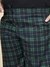 Men Blue Plus Size Checkered Lounge Pants