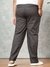 Men Black Plus Size Geometric Print Lounge Pants