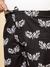 Men Black Plus Size Floral Lounge Pants