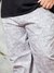 Men Navy Blue Plus Size Tropical Print Lounge Pants