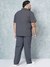 Black Plus Size Polka Dot Lounge Shirt and Pants Co-ords Set