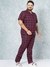 Men Red Plus Size Checked Lounge Shirt and Pants Co-ords Set