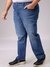 Men Blue Straight Fit Solid Stretchable Jeans