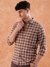 Men Slim Fit Checked Casual Shirt