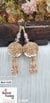 Matt Gold Floral Crystal Tassel