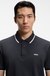 Cotton-piqué polo shirt with contrast tipping