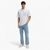 Mercerised-Cotton T-Shirt With Panelled Stripes.