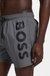 Quick-drying swim shorts with printed logo