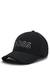 Knitted-piqué six-panel cap with embroidered logo