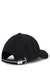 Knitted-piqué six-panel cap with embroidered logo