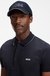 Knitted-piqué six-panel cap with embroidered logo