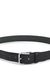 Italian-leather belt with pin buckle
