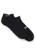Two-pack of ankle-length socks with logos