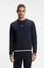 Cotton-terry sweatshirt with signature stripes and logo