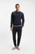 Cotton-terry sweatshirt with signature stripes and logo
