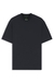 Stretch-cotton T-shirt with logo collar