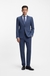 Two-piece slim-fit suit in micro-patterned stretch cloth