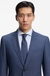 Two-piece slim-fit suit in micro-patterned stretch cloth