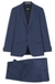 Two-piece slim-fit suit in micro-patterned stretch cloth