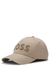 Cotton-twill cap with structured logo