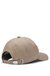Cotton-twill cap with structured logo