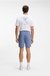 Cotton-blend shorts with piped trims
